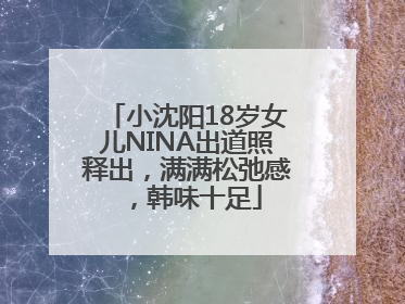 小沈阳18岁女儿NINA出道照释出，满满松弛感，韩味十足