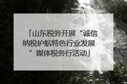 山东税务开展“诚信纳税护航特色行业发展”媒体税务行活动