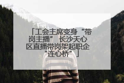 工会主席变身“带岗主播” 长沙天心区直播带岗架起职企“连心桥”