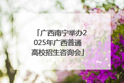 广西南宁举办2025年广西普通高校招生咨询会
