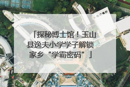 探秘博士馆！玉山县逸夫小学学子解锁家乡“学霸密码”