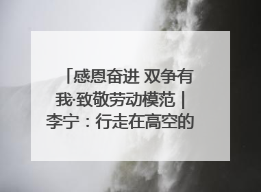 感恩奋进 双争有我·致敬劳动模范｜李宁：行走在高空的“电网卫士”