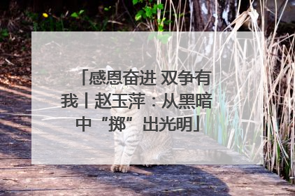 感恩奋进 双争有我丨赵玉萍：从黑暗中“掷”出光明