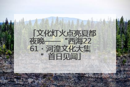 文化灯火点亮夏都夜晚——“西海2261・河湟文化大集”首日见闻