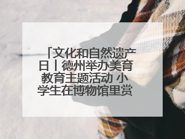 文化和自然遗产日丨德州举办美育教育主题活动 小学生在博物馆里赏文物画文物