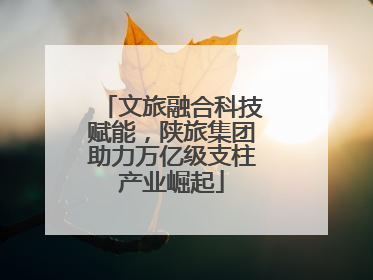文旅融合科技赋能，陕旅集团助力万亿级支柱产业崛起