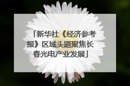 新华社《经济参考报》区域头题聚焦长春光电产业发展