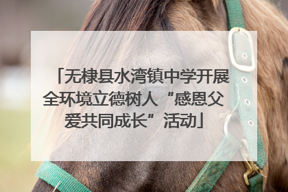 无棣县水湾镇中学开展全环境立德树人“感恩父爱共同成长”活动
