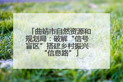 曲靖市自然资源和规划局：破解“信号盲区”搭建乡村振兴“信息路”