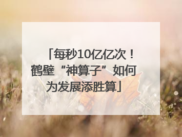 每秒10亿亿次！鹤壁“神算子”如何为发展添胜算