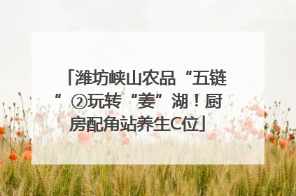 潍坊峡山农品“五链”②玩转“姜”湖！厨房配角站养生C位