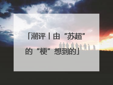 潮评丨由“苏超”的“梗”想到的