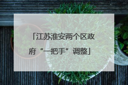 江苏淮安两个区政府“一把手”调整