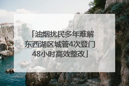 油烟扰民多年难解 东西湖区城管4次登门48小时高效整改