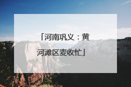 河南巩义：黄河滩区麦收忙