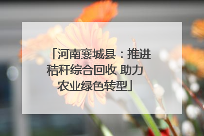 河南襄城县：推进秸秆综合回收 助力农业绿色转型