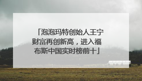 泡泡玛特创始人王宁财富再创新高，进入福布斯中国实时榜前十