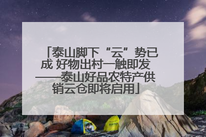泰山脚下“云”势已成 好物出村一触即发——泰山好品农特产供销云仓即将启用