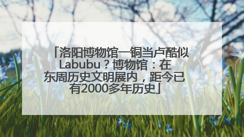 洛阳博物馆一铜当卢酷似Labubu？博物馆：在东周历史文明展内，距今已有2000多年历史