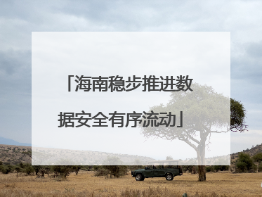 海南稳步推进数据安全有序流动
