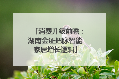 消费升级前瞻：湖南金证把脉智能家居增长逻辑