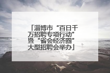 淄博市“百日千万招聘专项行动”暨“省会经济圈”大型招聘会举办