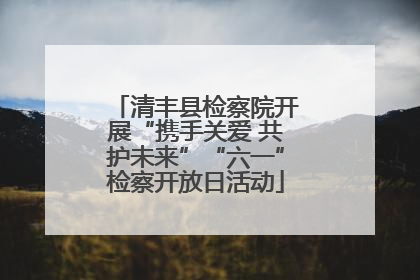 清丰县检察院开展“携手关爱 共护未来”“六一”检察开放日活动
