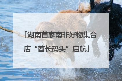 湖南首家南非好物集合店“酋长码头”启航