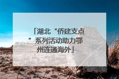 湖北“侨建支点”系列活动助力鄂州连通海外