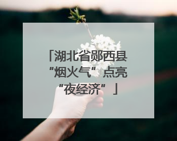 湖北省郧西县“烟火气”点亮“夜经济”