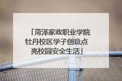 菏泽家政职业学院牡丹校区学子创意点亮校园安全生活