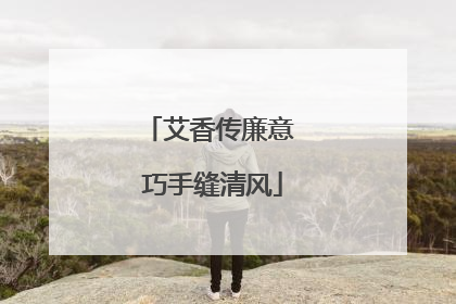 艾香传廉意 巧手缝清风
