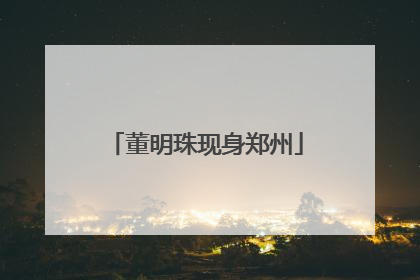 董明珠现身郑州
