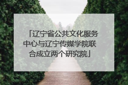 辽宁省公共文化服务中心与辽宁传媒学院联合成立两个研究院
