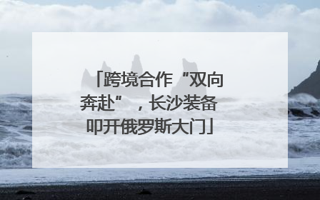 跨境合作“双向奔赴”，长沙装备叩开俄罗斯大门