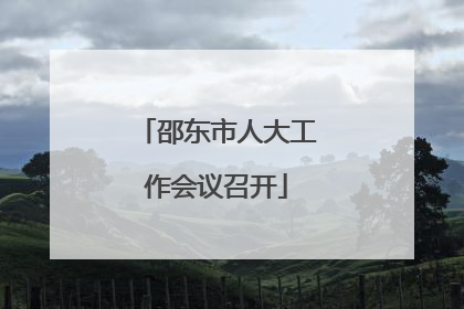 邵东市人大工作会议召开