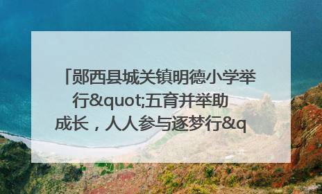 郧西县城关镇明德小学举行"五育并举助成长，人人参与逐梦行"庆六一活动