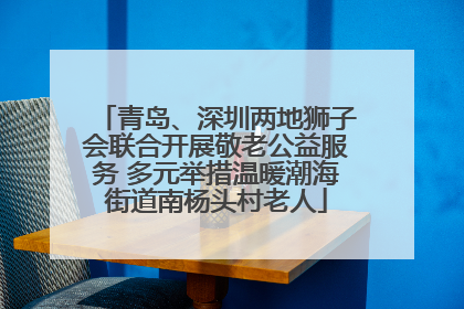 青岛、深圳两地狮子会联合开展敬老公益服务 多元举措温暖潮海街道南杨头村老人