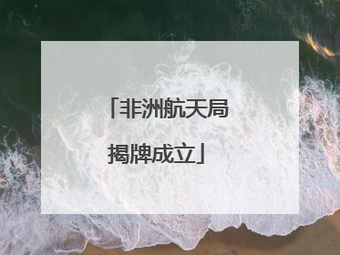 非洲航天局揭牌成立