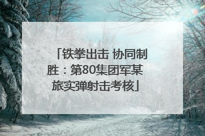 铁拳出击 协同制胜：第80集团军某旅实弹射击考核