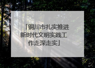 铜川市扎实推进新时代文明实践工作走深走实