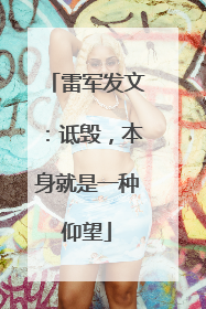 雷军发文：诋毁，本身就是一种仰望