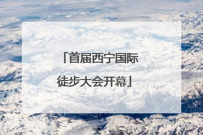 首届西宁国际徒步大会开幕