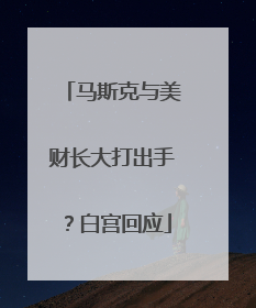 马斯克与美财长大打出手？白宫回应