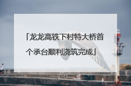 龙龙高铁下村特大桥首个承台顺利浇筑完成