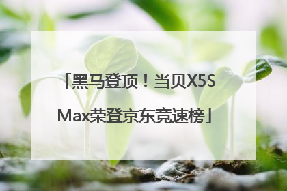 黑马登顶！当贝X5S Max荣登京东竞速榜