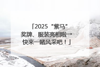 2025“紫马”奖牌、服装亮相啦→快来一睹风采吧！