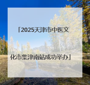 2025天津市中医文化市集津南站成功举办