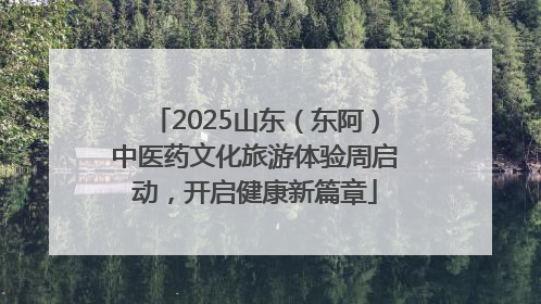 2025山东（东阿）中医药文化旅游体验周启动，开启健康新篇章