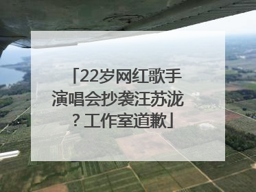 22岁网红歌手演唱会抄袭汪苏泷？工作室道歉